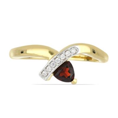 BUY 925 SILVER NATURAL GARNET GEMSTONE CLASSIC RING